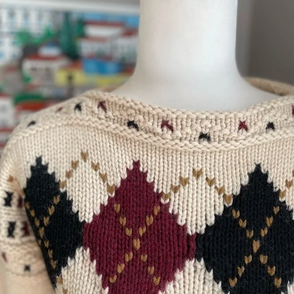 Academia Rumère Classe, 100% Wool Soft Chunky Knit From Japan Cottage Cozy - M - Picture 5 of 14